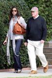 Bridget Moynahan out with her father 