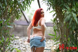 Lucy V - Floral Lingerie and Denim Shorts -t4nphm5ygh.jpg
